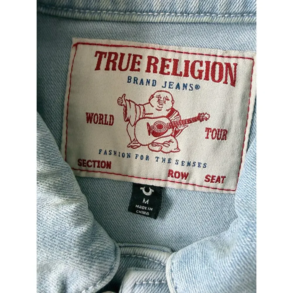 True Religion Jimmy SN Jacket Light Showers Blue Medium